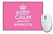 Produktbild Pink Keep Calm und Love entrecôte Mauspad Farbe 2444