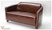 Produktbild Echtleder Vintage 2-sitzer Sofa Design Ledersofa Lounge Leder Couch 460