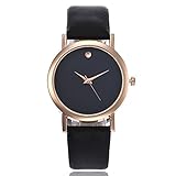 Dragon868 Damen Armbanduhr Minimalism Quarz Uhr Lässige Quarz Lederband Newv Strap Watch Analog Armbanduhr (weiß)