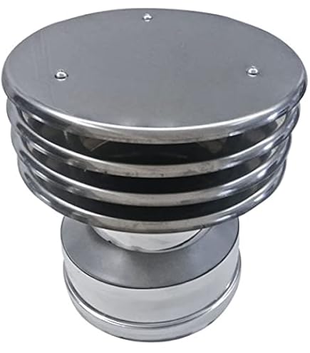 ALLINOX Curva Aperta Doppia Parete 45° Coibentata Acciaio INOX Gomito Per Canna Fumaria (DN 130/180