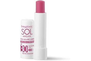 Bottega Verde - SOL Argan - Lippenstift - tonisiert und schützt - hoher Schutz SPF30 (5 ml) wasserfest - rosa