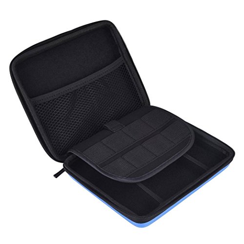 Malloom Bolsa EVA viajes llevar funda organizador 10 cartuchos para Nintendo 2DS  Azul 