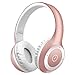 Produktbild Bluetooth Over-Ear Kopfhörer, EONANT 4 in 1 T8 4.0 Bluetooth Drahtloser Kopfhörer Faltbarer Kopfhörer mit Mikrofon mit Mic / FM / TF Karte / AUX für PC Fernsehapparat Intelligente Telefone u. Tabletten (Rose Gold)