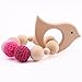 Produktbild baby tete Holz Beißring Armband Bio Rassel Tier geformt Montessori Spielzeug Mama Kinder Dekoration Schmuck Baby Shower Geschenk