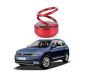 PRIKNIK Solar Energy Rotating Car Perfume with Long Lasting Organic Fragrance, Feel-Good Premium Car Air freshener Compatible with Tigua