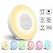 Produktbild Wake Up Light, Kwmobilcc LED Elektronische 7 Farben Wecker Multifunktions Touchsimulation Alarm Nachtlicht Digital Display Zeit Natürliche Sounds FM Radio USB Charge