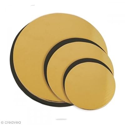 Scrapcooking 5200 Lot de 6 Supports à gâteaux Fins Assortis Carton Beige 22 x 22 x 0,7 cm