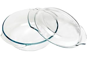 INCONNU 500° 389169 & grill, a forma di goccia, in vetro trasparente, diametro 19 cm, Piatto casseruola da 1,70 l