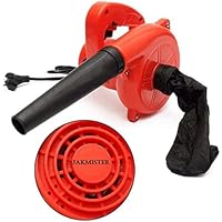 JAKMISTER 600 W, 70 Miles/Hour Unbreakable Plastic Electric Air Blower Dust PC Vacuum Cleaner (Standard Size, Red)