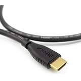 Neet - HDMI Cable 0.5m - 1080p 3D 4k UHD - HIGH-SPEED with Ethernet and Audio Return Channel - Cat2 - Genuine 28awg High Quality lead - Black Line