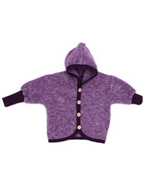 Cosilana Baby Jäckchen mit Kapuze aus weichem Wollfleece, 100% Schurwolle kbT
