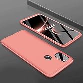Spia Samsung Galaxy M21 Kılıf Rose Gold Carax Sert Kapak Orijinal Esnek İnce Geliştirilmiş Dayanıklı Darbe Karşıtı Koruyucu Y