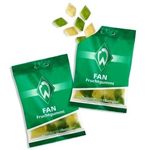 Preisvergleich Produktbild Fruchtgummi Werder Bremen - 125 g Gummibärchen