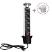 Produktbild HUX POWER 5 fach versenkbare Kinderschutz Tisch-Steckdose Steckdosenleiste EL1805S + Adapterstecker mit Schalter GRATIS ELS3101