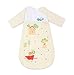 Produktbild Missfly Unisex Baby Schlafsack Kinderschlafsack mit abnehmbaren Ärmeln Winter Cartoo Tier Design, Gelb, L(Länge:105cm)