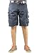 AERO CRAFT 9 POCKET BLUE COTTON CARGO SHORTS RS.899.00