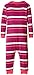 Hatley Baby-Girls Infant Sleepy Romper Soft Deer Neon Striped Pyjama Set, Pink, 18-24 Months