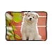 Produktbild Soria Cute White Samoyed Welpen Haustier Tier 10 Zoll Laptop Sleeve Doppelseitige Muster Design Dekorative Notebook Computer Pocket Tablet Aktentasche Tragetasche/Tasche