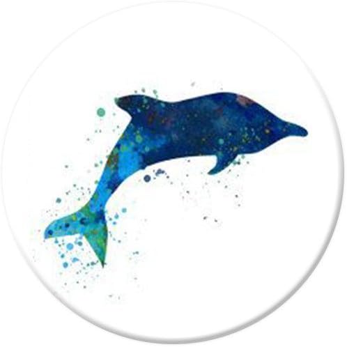 CLZY Fashion Multifunction Pop Holder Socket Expanding Stand and Grip Mount for Smartphones, Tablets - Dolphin Painting
