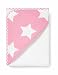 Large Hooded Towel, White with Pink Stars Hood, 100 x 100 cm