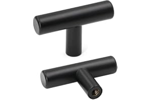 LONTAN 15 Pack Black Door Knobs Black Kitchen Handles Cabinet Knobs Kitchen Cupboard Knobs Matt Black Wardrobe Handles Drawer Knobs Cabinet Door Knobs Kitchen Door Knobs