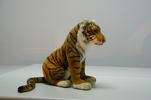 Sitting Tiger Plush Soft Toy by Hansa. 45cm. 3882