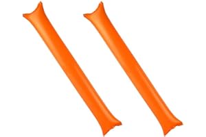 DKHSY 50 Pack Bam Bam Thunder Sticks Plastic Clap Hands Noisemaker Sticks for Sport Events Basketball Football Long Balloon Cheering Stick Party Favors, 24 Inch, Cheer Sticks Inflatable for Stadium Parties