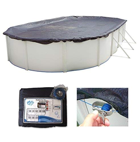 Piscinas Toi 4959 Cubierta Ovalada de Invierno, Azul, 1200x457x1 cm
