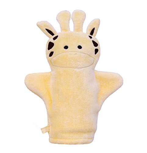 Bathing Bunnies Giraffe Cotton Bath Mitt Light Yellow