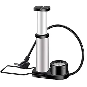 Apar Bicycle Foot High Pressure Pump Portable Mini Bike Pump Foot Bicycle Tire Inflator with Pressure Gauge Bicycle Accessories