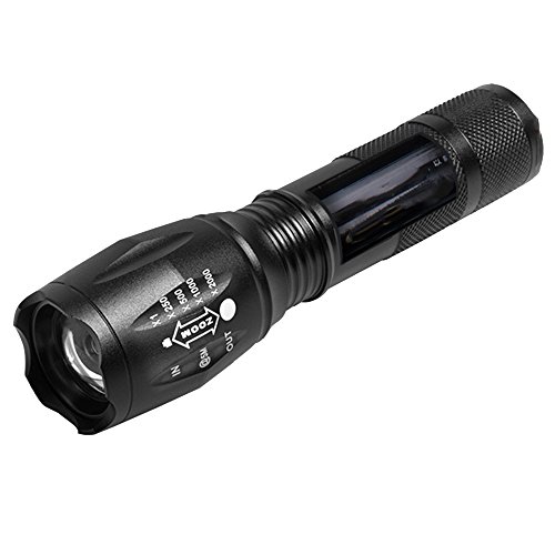 lylgoo T6 LED Camping Linterna de mano linterna flashlight linterna táctica Ipx67 resistente al agua recargables linterna con zoom para acampada, senderismo y Not casos