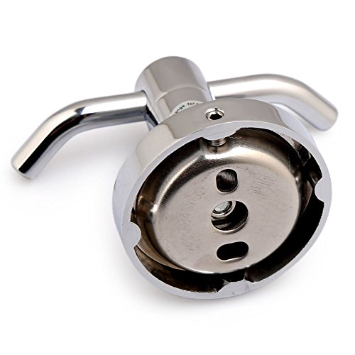 Fuloon Edelstahl Haken Mantel und Hut Haken 9*5.5*6cm Kleine Verchromt Haken Wandmontiert Hanger Hook (1-Stück, Silber) - 6