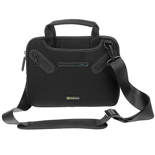 Evecase Neoprene Schutzhülle mit Griff und Tragegurt – für 9,7 Zoll Tablets / Samsung Galaxy Tab S2, Tab A – Schwarz - 2