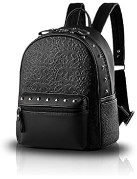 Tisdaini Damen Schultertasche geprägt Reise Rucksack Mode Student Tasche Nieten Handtaschen Geldbörse