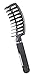 Barber Curved Vent Brush, Salon Blow Drying Brush - Anti Static (Pack of 1)
