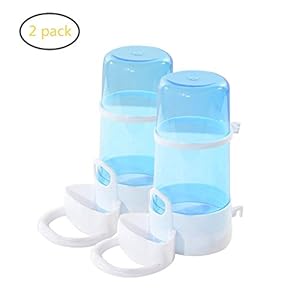 Yuccer Hámster Botella de Agua, Comedero Automático de Alimentos para Mascotas, Cobayas, Hurones, Conejos and Pájaro (2 Pack)