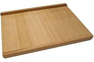 CULIMI Spianatoia per impastare in Legno con bordi - 70 x 50 cm Piano di Lavoro Cucina Tavola impastatrice in faggio per pizza impasto del pane per pasta fresca