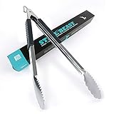 profi cook gasgrill testbericht Aufhängevorrichtung Kitz Kitchenware Profi Grillzange Edelstahl 45cm Lang Männergeschenk für Gasgrill/Holzkohlegrill Spülmaschinenfest XXL