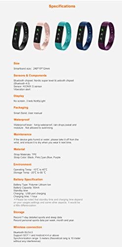 ReadiMax(TM) Original S2 Wristband Bracelet Smart Heart Rate Monitor Fitness Tracker Touchpad Strap PK Xiaomi Mi Band 2[ Pink ]