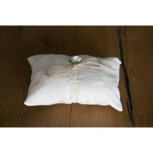 Hochzeit ring kissen, Allianzen kissen, portaalianzas, Trauringe Kissen, Baumwolltuch , Spitze und Krawatte Leinwand zu halten Ringe, misst 15x12 cm.