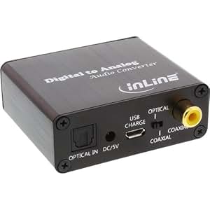 Cavo Audio CERRXIAN Da 3,5 Mm A Coassiale S/PDIF - Convertitore Digitale/Analogico Con Alimentazione USB
