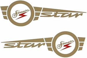 2TAKTSHOP Abziehbild Aufkleber Simson Star Premium DDR Tank