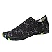 Produktbild Xinan Männer Frauen Yoga Surf Outdoor Wassersport Tauchen Schwimmen Strand Schnorcheln Socken Sommer Flip Flops Schuhe Shoes (EU:38, Schwarz)