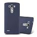 Produktbild LG G3 Silikonhülle in FROST DUNKEL BLAU von Cadorabo - Frosted ( Maximum Grip ) Matte Ultra Dünn Slim Design TPU Schutzhülle – Handyhülle Bumper Back Case Cover
