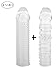Produktbild Enlove Deluxe Penismanschette Transparent Penishülle 2er Set Hohe Elastizität Penis Sleeve zur Penisverlängerung Erektionssteigerung Sexuelle Verzögerung Ejakulation Penis Sexspielzeug für Männer