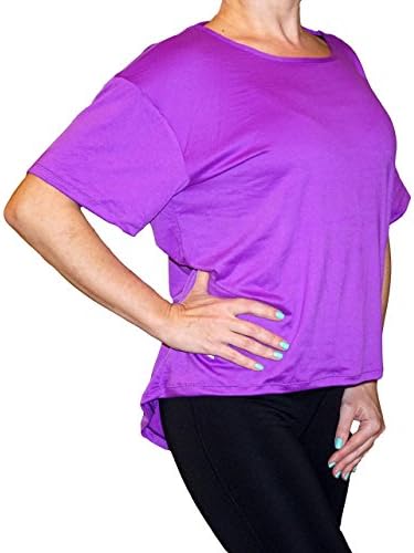 PURE JOURNI Women's Premium Yoga Sport Top (Oversized Loose Fitting Shirt)