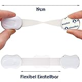 PREMIUM Kindersicherung | Schubladensicherung ohne Bohren | Praktischer Kinderschutz für Dein Baby und Deine Kinder | 6 Stück Schranksicherungen | Perfekter Klemmschutz für Türen und Schubladen - 4