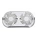 Produktbild USB Ventilator Ultra Leise - Mini Tischventilator Lüfter mit Doppelturboblättern Mini Fan Double Head Portable 360   Rotation Auto Desktop Kühlung USB Aufladung für den Schreibtisch, Zuhause (Green)