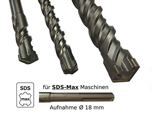 SDS Max Bohrer Steinbohrer Hammerbohrer Betonbohrer vierschneidig, 40 x 600 mm