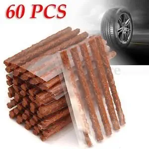 DELHI TRADERSS 60 X Tubeless Tyre Puncture Repair Strips/Plugs for Car/Bike Use